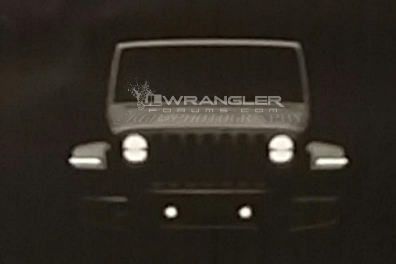 Illustration for article titled Here's The Best Look Yet At The Face Of The Next Jeep Wrangler